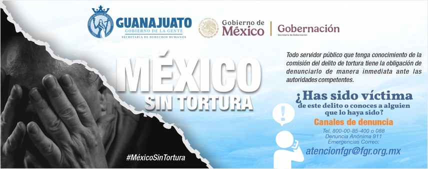 3. Denunciemos la tortura.  25 de junio.